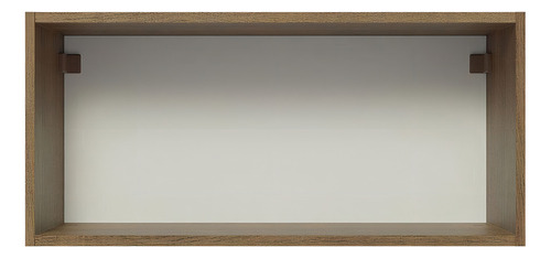 Alacena Gabinete Superior Cocina Madesa Lux 1 Puerta 70cm Color Rústico/Gris