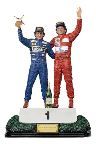 Ayrton Senna And Alain Prost Deluxe 1/10 - Iron Studios