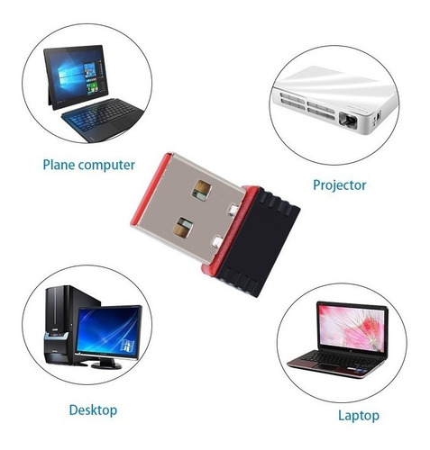 Antena Adaptador Usb Wifi Nano 100m 150 Mbps 802.11n