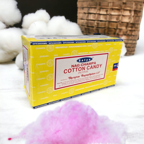 Incenso Meditação Massala Cotton Candy Satya Cx C 12 Var