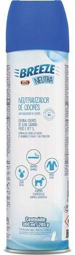 Spray Neutralizador De Odores Perfume Breeze Neutra 300ml