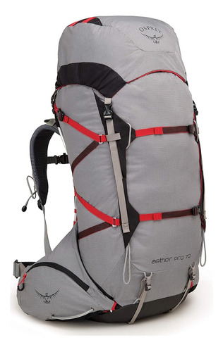 Osprey Aether Pro 70l Mochila Mochilera Hombre, Kepler Gris,