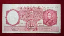 Comprar Billete 10 Pesos Moneda Nacional 1957 Serie D Bottero 1957