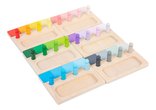 Pizarra De Madera I Montessori Color Sensory Para Colorear B