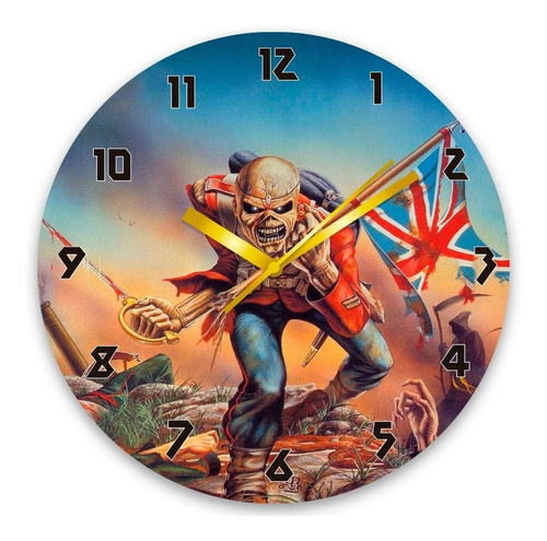 Iron Maiden Reloj De Pared