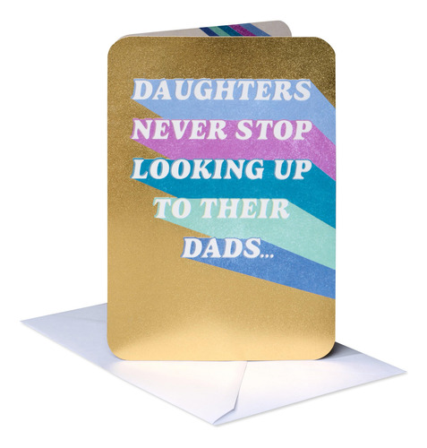 Tarjeta De Cumpleaños Para Papá De Hija Never Stop Looking O