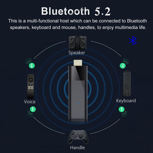 Control De Voz Q6 Tv Stick Allwinner H313 5g Android 10 16 G