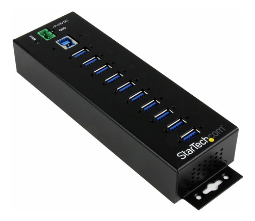 Startech.com 10-port Usb 3.0 Hub With Power Adapter - Metal