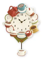 Comprar Collections Etc Reloj De Pared Con Péndulo Para Taza De Café