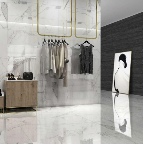 Porcelanato Halcon Palatina Blanco Pulido 60x120