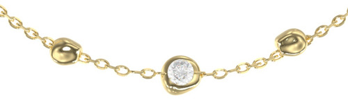 Pulsera Guess Panarea Cristal Mujer Dorado Dorado 9 Cm 18 Cm