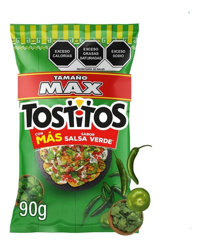 Tostitos Salsa Verde Sabritas Caja Con (50 Piezas)