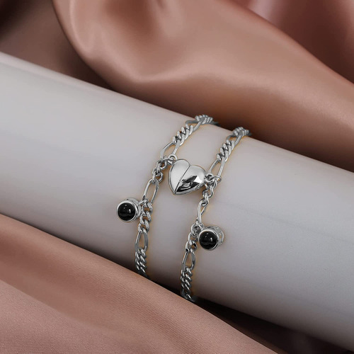 2pcs Pulsera De Imagen Personalizada Para Parejas