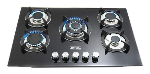 Imagen 2 de 2 de Parrilla a gas Arol P-CN5Q77 negra 110V