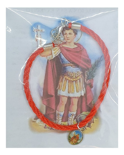 Imagen 1 de 2 de Pulsera De San Expedito, Cordón, Hecha A Mano.