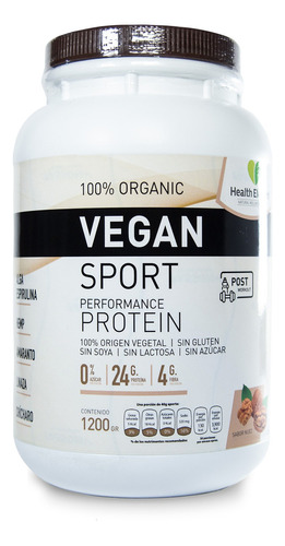 Proteina Vegana Premium - 1,200 G Sabor Nuez