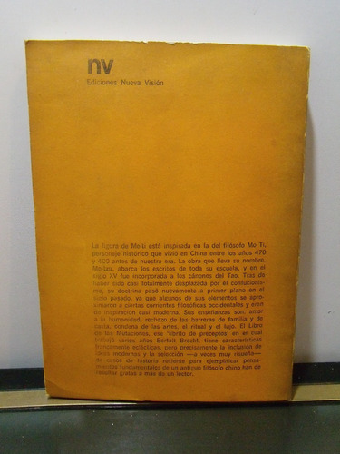 Adp Me - Ti El Libro De La Mutaciones Bertolt Brecht / 1969 (Usado)