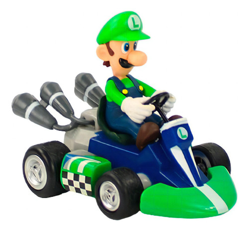 Carro Mario Kart Luigi Juguete Para Niños De Colección