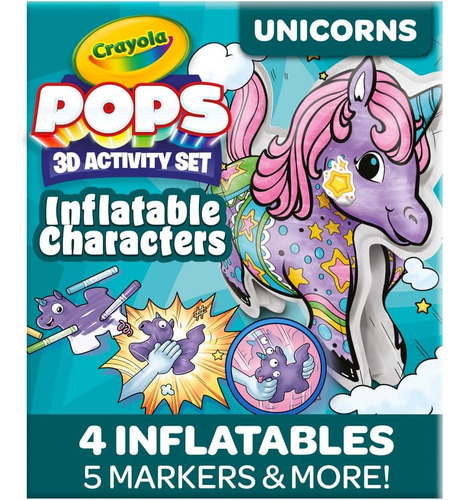 Crayola Pops Personajes Inflables, Set Para Colorear Para Ni