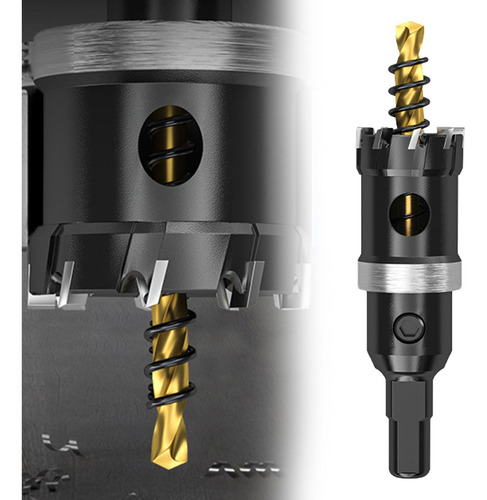 Cortador De Agujeros Profesional Con Llave, Acero De 22mm