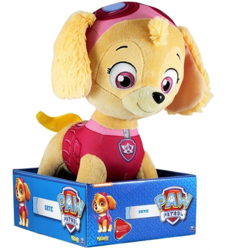 Peluche grande Skye Fast Paw Patrol de 30 cm