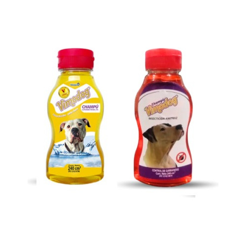 Champú Para Mascotas Insecticida Vimodog Pack 240ml