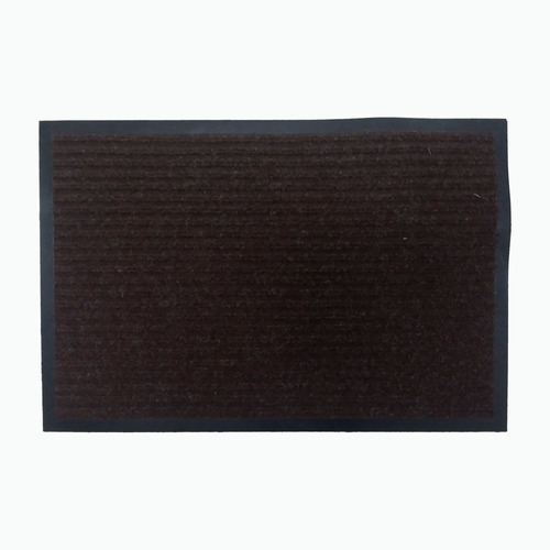 Tapete 60x40cm Carpet Mat Acanalado 1611011 -café/negro