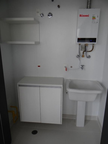 Imagem 20 de 23 de Lindo Apartamento, 61m2, 01 Dormitorio Com Suite E Lavabo, Sacada Envidracada, Vista Para Ponte Estaiada. Totalmente Mobiliado Com Cama, Eletodomestic - Ap15256