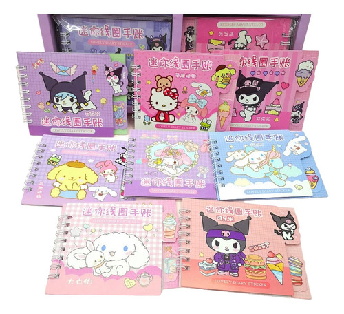 Libreta Con Stickers Sanrio Kawaii