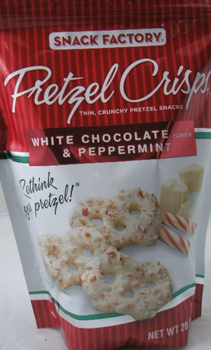 Snack Factory Pretzel Crisps Sabor A Chocolate Blanco Y Ment