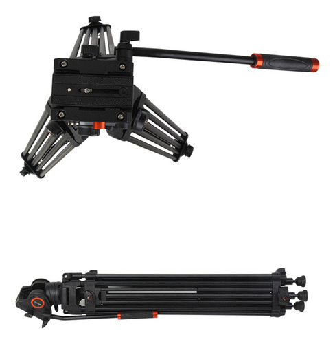 Tripode Triopo Cabezal Video Fluido Dv-965 Con Bolso