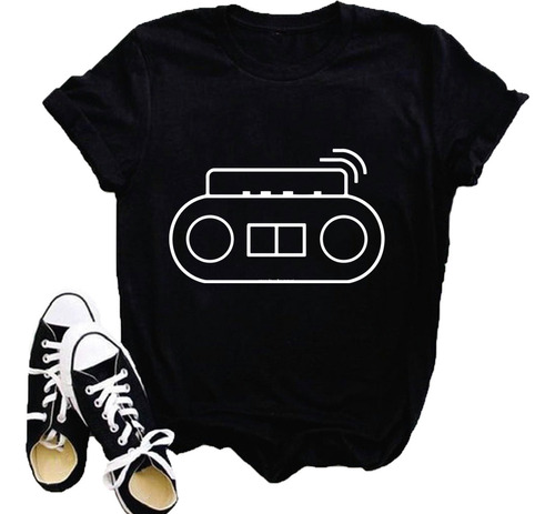 Remera 100% Algodón Equipo Radio Musica Parlante Retro #15