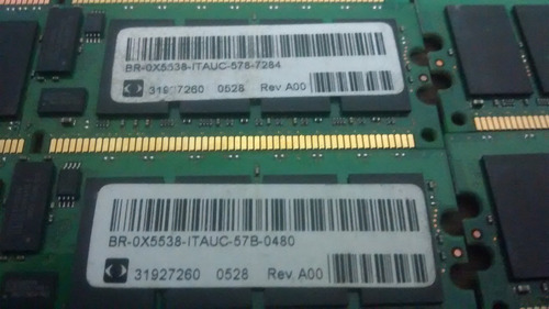 Memórias Ddr2 1gb Br-0x5538-itauc Dell Lote C/3 (2471) (Usado)