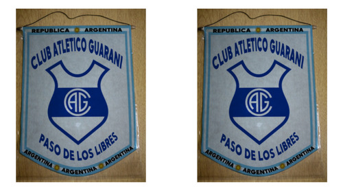 Banderin Grande 40cm Guarani Paso De Los Libres