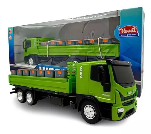 Caminhão Iveco Tector Dropside - Brinquedo réplica miniaturizada