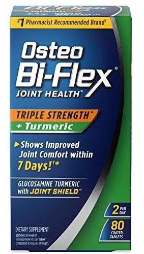 Osteo Bi-flex® Triple Fuerza + Cúrcuma, 80 tabletas