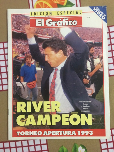 Revista El Grafico Edic Especial River Campeon Apertura 1993