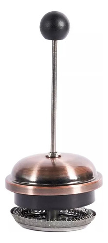 Cafetera Prensa Francesa 1.0 Litro Bronce Filtro Te Vidrio Color Bronce 1.0l