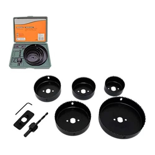 Kit Combo Conjunto Serra Copo 8 Peças Bestfer