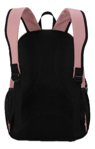 Mochila Liceal Estudiante Aoking Xn3303-5 Color Rosa Diseño de la tela Liso