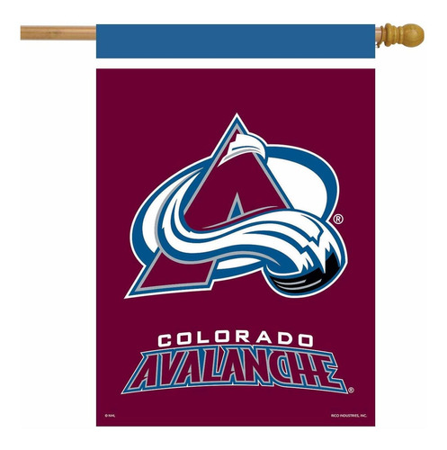 Bandera De Hockey De Colorado Avalanche House Con Licencia D
