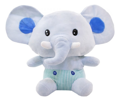 Peluche de elefante azul bebé 30 cm