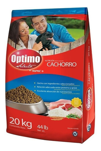 Optimo Cachorro 20kg. Croqueta Alimento Perro By Nupec Calid