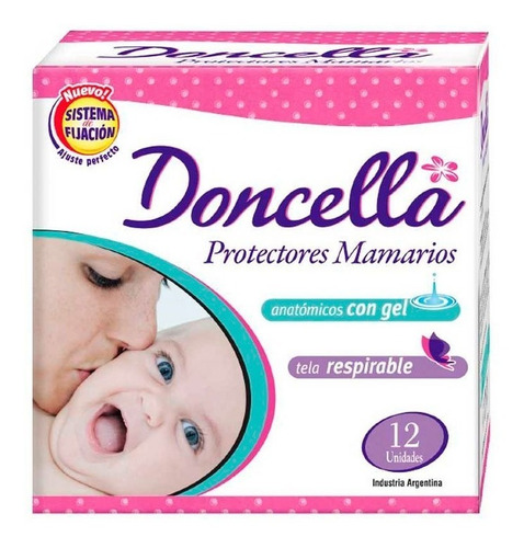 Protectores Mamarios Doncella Anatómicos Con Gel X 12 U