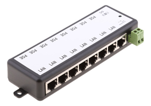 Imagem 6 de 8 de 8 Portas Poe 12-48v Injetor Switch Módulo De Fonte De