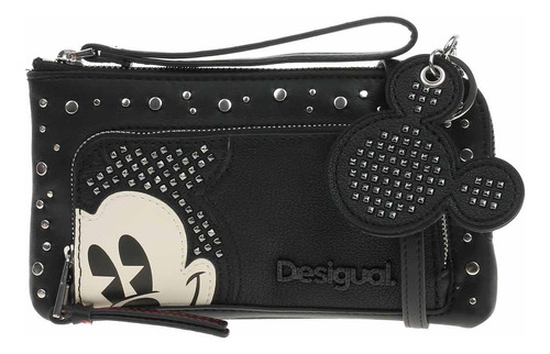 Cartera Bolso Desigual Para Dama M24wayp35 Negro Estoperoles