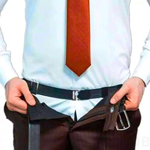 Esticador De Camisa Social Prende Camiseta Dentro Da Calça Cor Preto