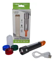Comprar Linterna Táctica Led Zoom Recargable Lampara Farol Camping 