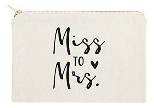 Cosmetiquera - The Cotton & Canvas Co. Miss To Mrs. Wedding 