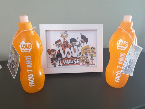 Botellitas Personalizadas Loud House Souvenir - Pack Por 10